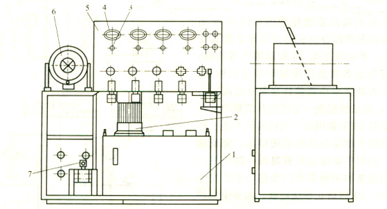 大蘭液壓多功能工作站外形結(jié)構(gòu)示意圖